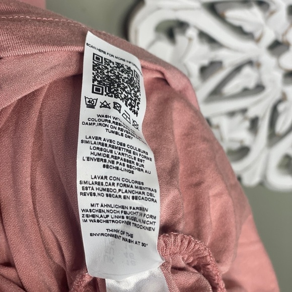 Asos Pink Ruched Stappy Dress Body Con 14 Spaghetti Strap NEW - Picture 4 of 6